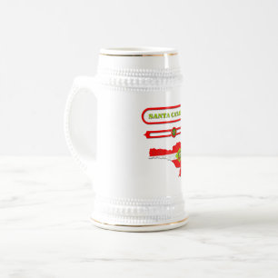 MAP OF SANTA CATARINA. SAMER BRASIL BEER STEIN