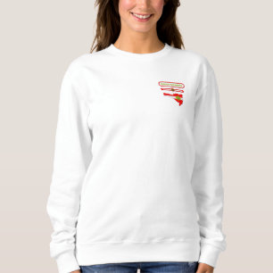MAP OF SANTA CATARINA. SAMER BRASIL SWEATSHIRT