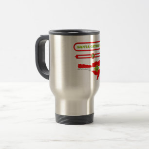 MAP OF SANTA CATARINA. SAMER BRASIL TRAVEL MUG