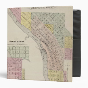 Map of Sauk Rapids, Map of Sauk Centre, Minnesota Binder