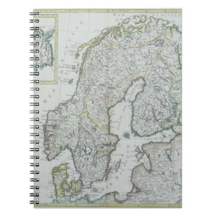Map of Scandinavia Notebook