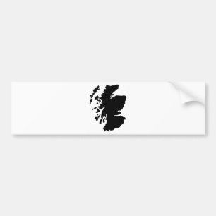 Map of Scotland Bumper Sticker