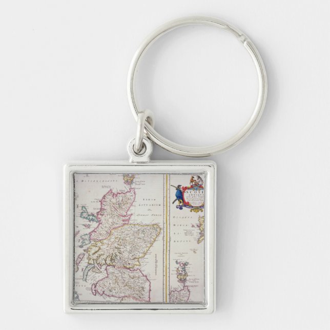 Map of Scotland, c.1700 Keychain (Front)