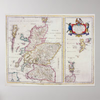 Map of Scotland, c.1700