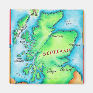 Map of Scotland Magnet