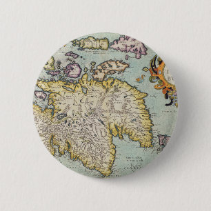 Map of Scotland Miliaria Scotia 2 Inch Round Button