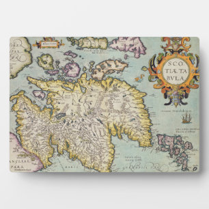 Map of Scotland   Miliaria Scotia Plaque