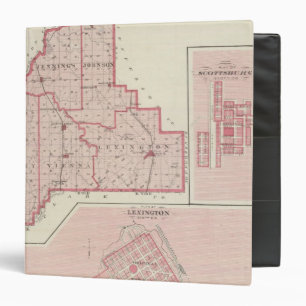 Map of Scott County with Lexington, Scottsburg Binder