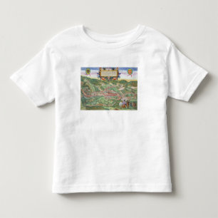 Map of Serravalle, from 'Civitates Orbis Terrarum' Toddler T-shirt