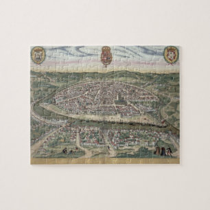 Map of Seville, from 'Civitates Orbis Terrarum' by Jigsaw Puzzle