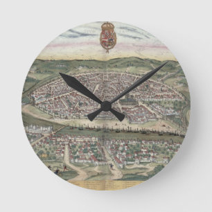 Map of Seville, from 'Civitates Orbis Terrarum' by Round Clock