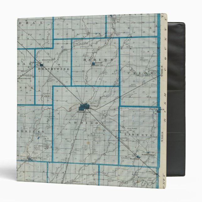 Map of Shelby County Binder (Front/Inside)