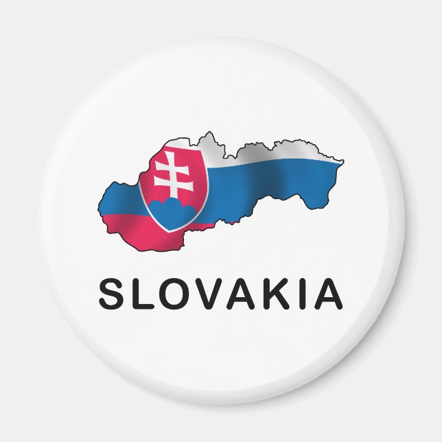 Map Of Slovakia Magnet (Front)