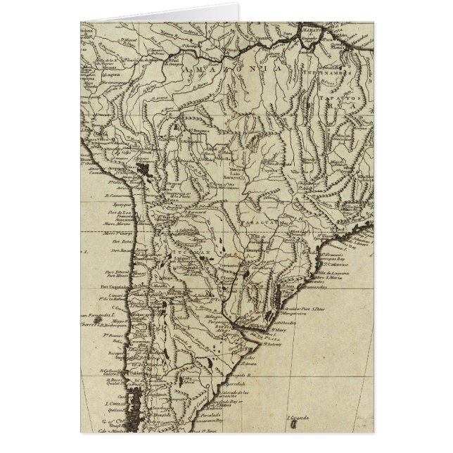 Map of South America (Front)