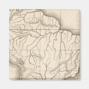 Map of South America Magnet