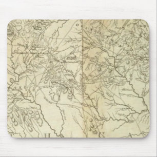 Map Of  South and North Carolina Mouse Pad