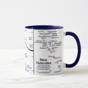 Map of South Pacific Ocean Mug