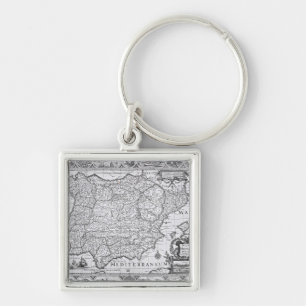 Map of Spain Keychain