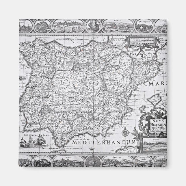 Map of Spain Magnet (Front)