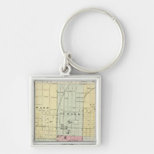Map of Springfield City Keychain