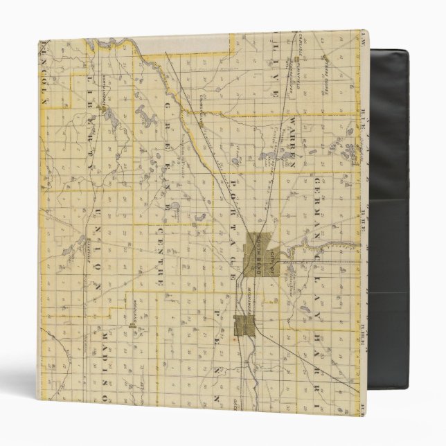 Map of St Joseph County Binder (Front/Inside)