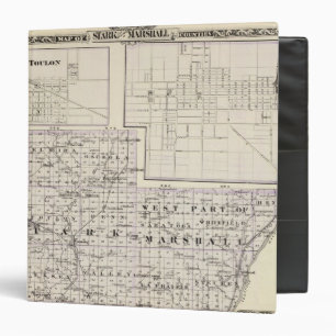 Map of Stark and west part of Marshall counties Binder