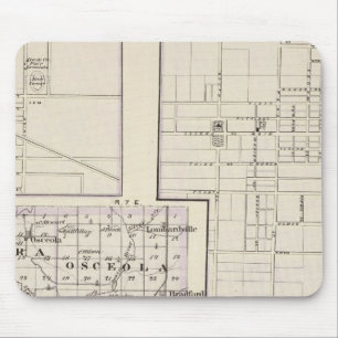Map of Stark and west part of Marshall counties Mouse Pad