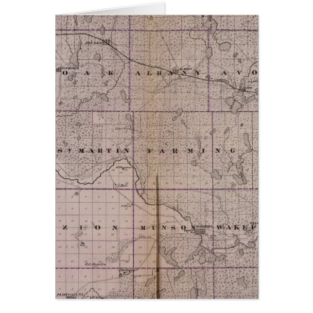 Map of Stearns County, Minnesota (Front)