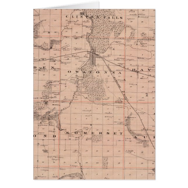 Map of Steele County, Minnesota (Front)