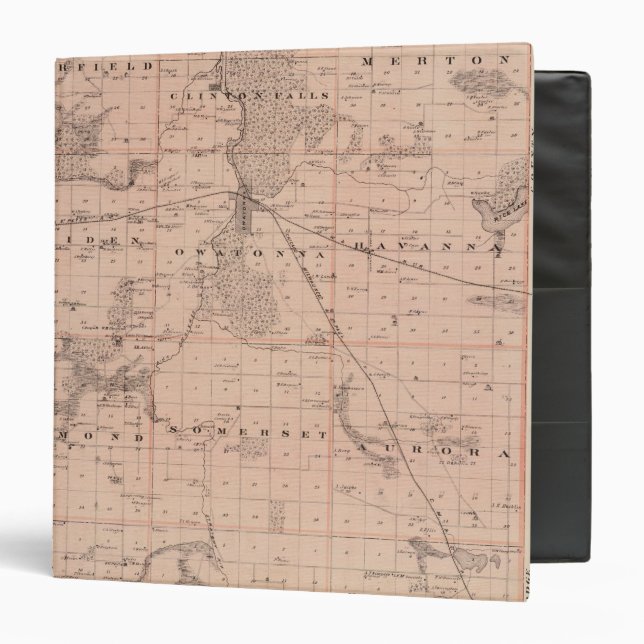 Map of Steele County, Minnesota Binder (Front/Inside)