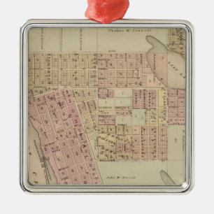 Map of Stillwater, Washington County, Minnesota Metal Ornament