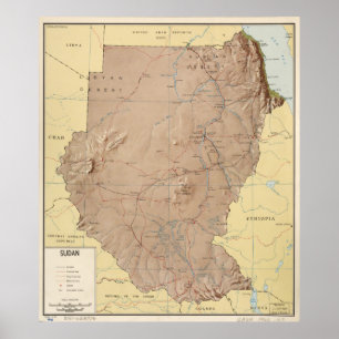 Map of Sudan (1963) Poster