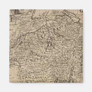 Map of Switzerland Magnet