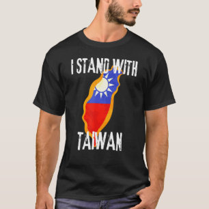 Map Of Taiwan Flag Taiwanese Colours Country Of Ta T-Shirt