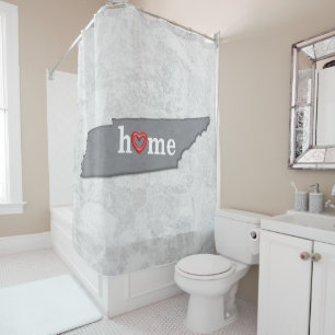 Map of TENNESSEE with HOME and HEART
