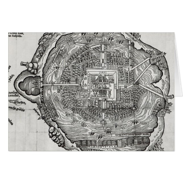 Map of Tenochtitlan (Front Horizontal)