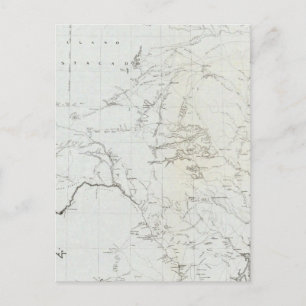 Map of Texas and part of New Mexico Postcard