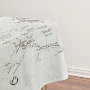 Map of Texas and part of New Mexico Tablecloth