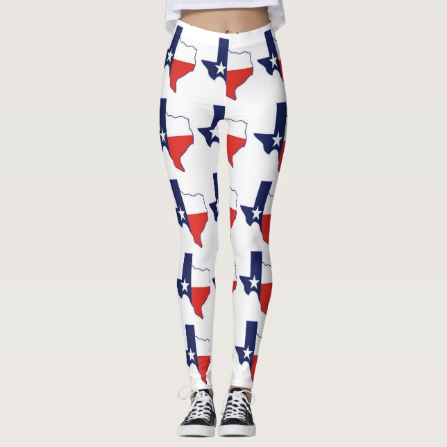 MAP OF TEXAS LEGGINGS (Front)