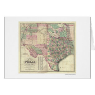 Map of Texas Territory by Colton 1872