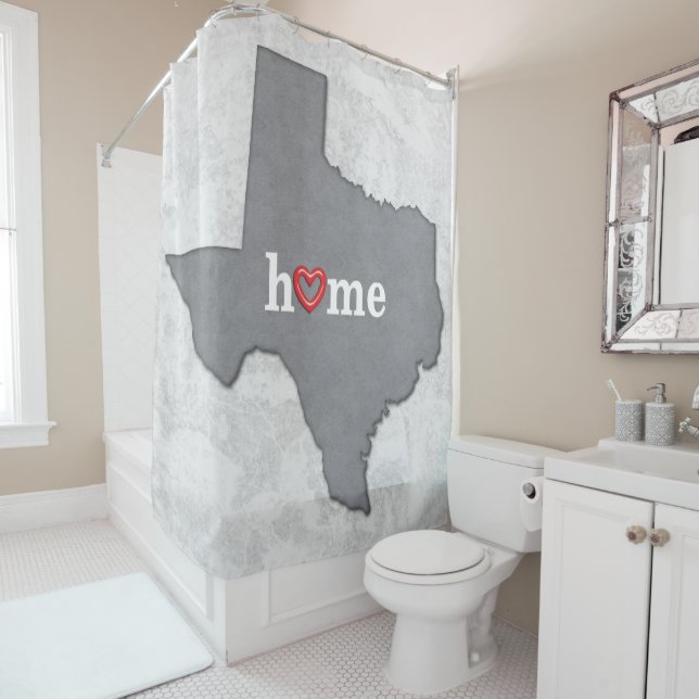Map of TEXAS with HOME and HEART (In Situ)