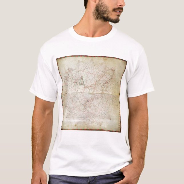 Map of the Adriatic Sea T-Shirt (Front)