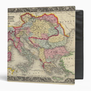 Map Of The Austrian Empire Binder