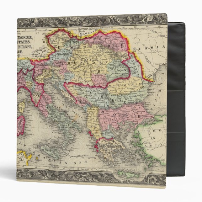 Map Of The Austrian Empire Binder (Front/Inside)