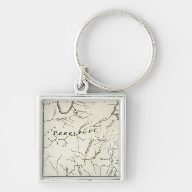 Map of the Back Settlements Keychain (Front)