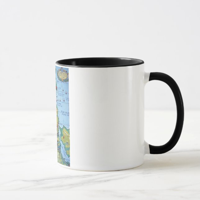 Map of the Battle of Corunna Mug (Right)