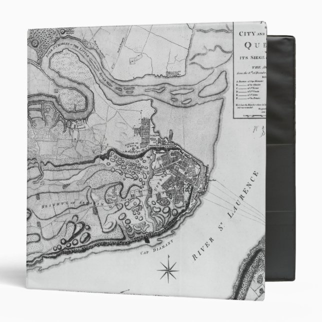 Map of the city and environs of Quebec Binder (Front/Inside)