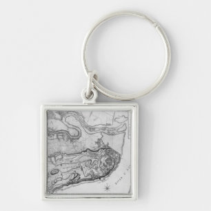 Map of the city and environs of Quebec Keychain