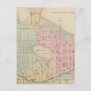 Map of the City of Albert Lea, Minnesota Postcard