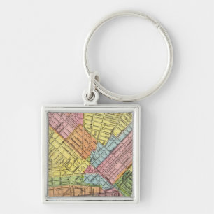 Map of The City of Buffalo Keychain